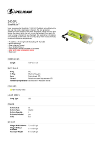 Thumbnail of document Data Sheet - 2410PL StealthLite™ Flashlight